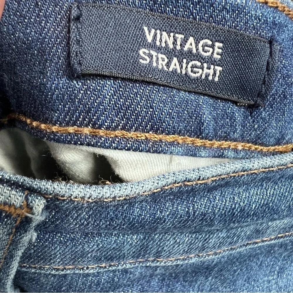 JCREW Vintage Straight Leg Jeans button fly raw hem